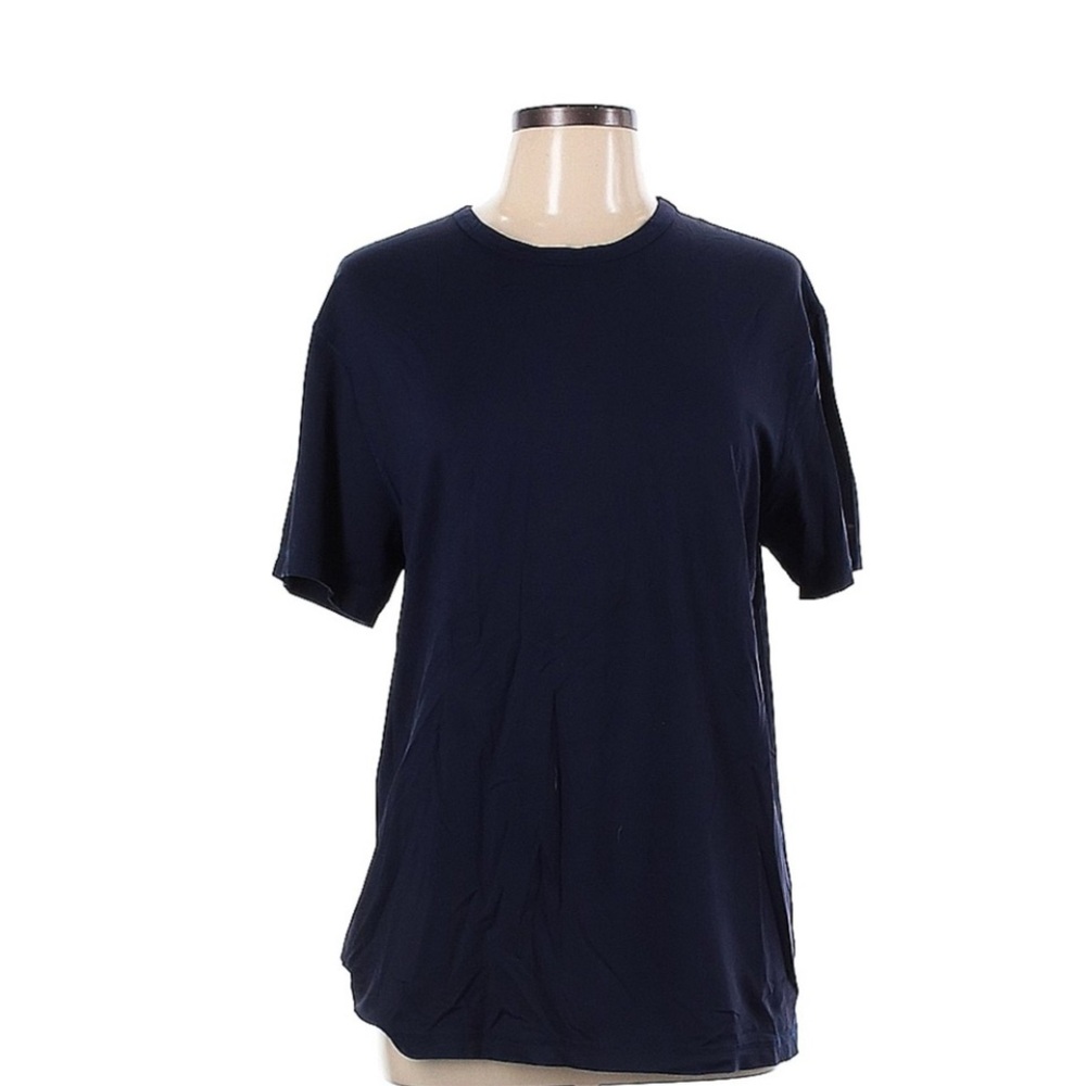 J Crew Navy Blue Crew Neck UPF 50+Men's T shirt  Size Large